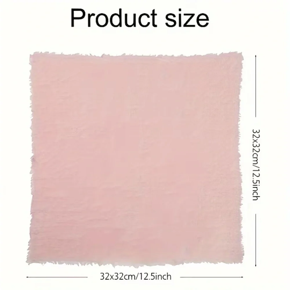 Dinner Napkins ~Set of 10~ Soft Neutral Tone Gauze Feel Napkins | 2 Colors